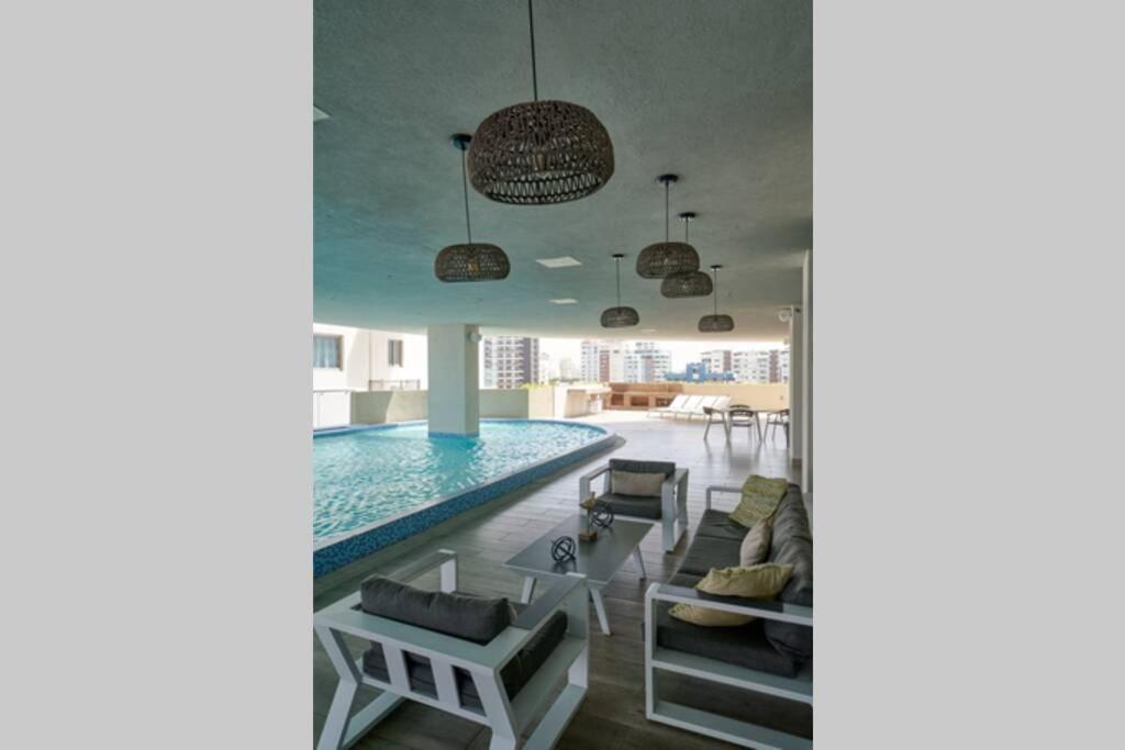 Escape Apartments, Balcony, Pool, Gym & Spa In La Julia Santo Domingo Luaran gambar